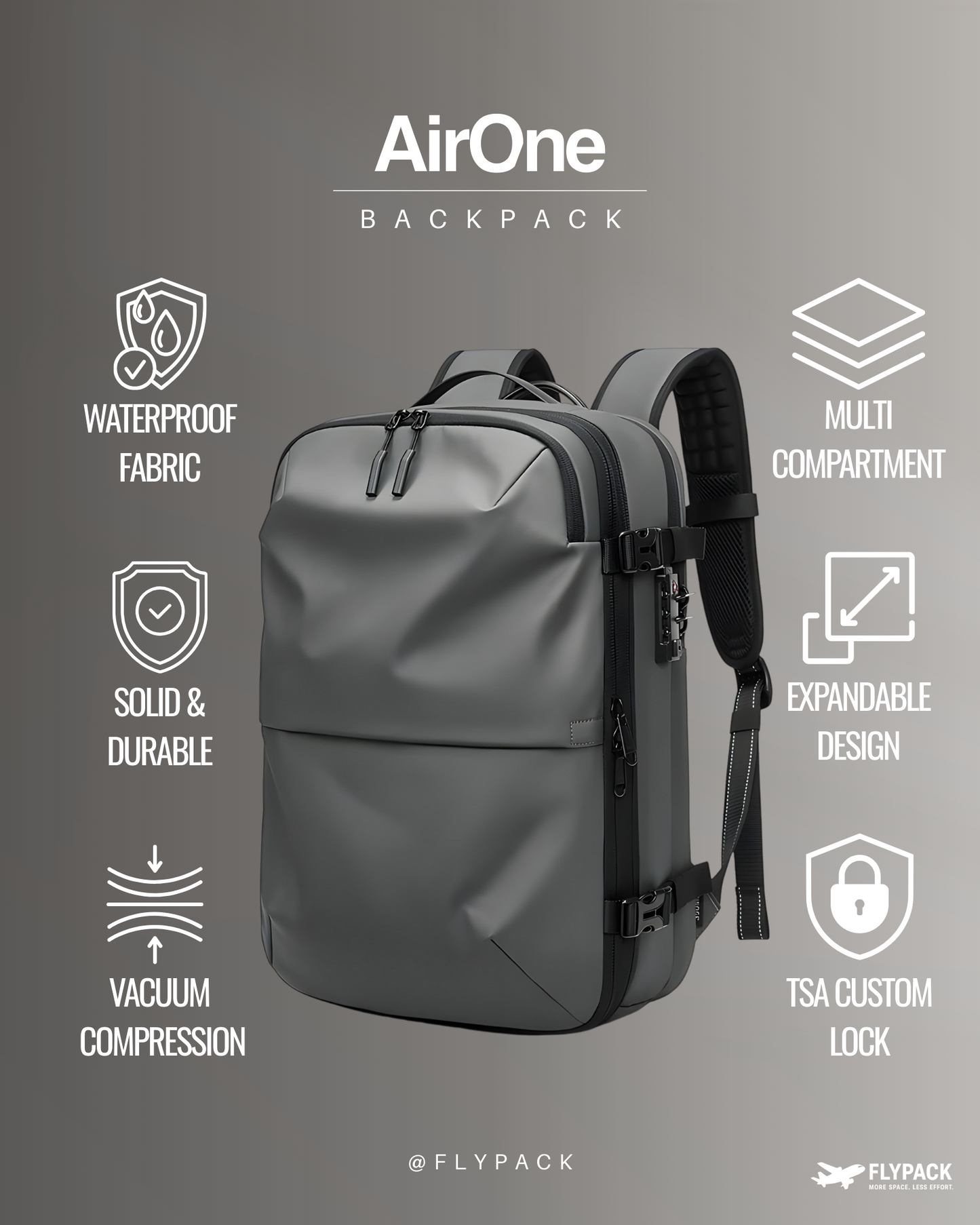 AirOne™ | Waterproof Compression Backpack